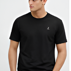 Men's Essential Black Crew Neck T-Shirt - Slim Fit
