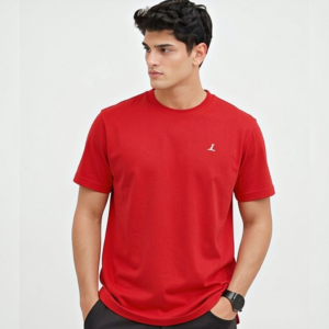 Signature Red Crew-Neck T-Shirt – Everyday Essential